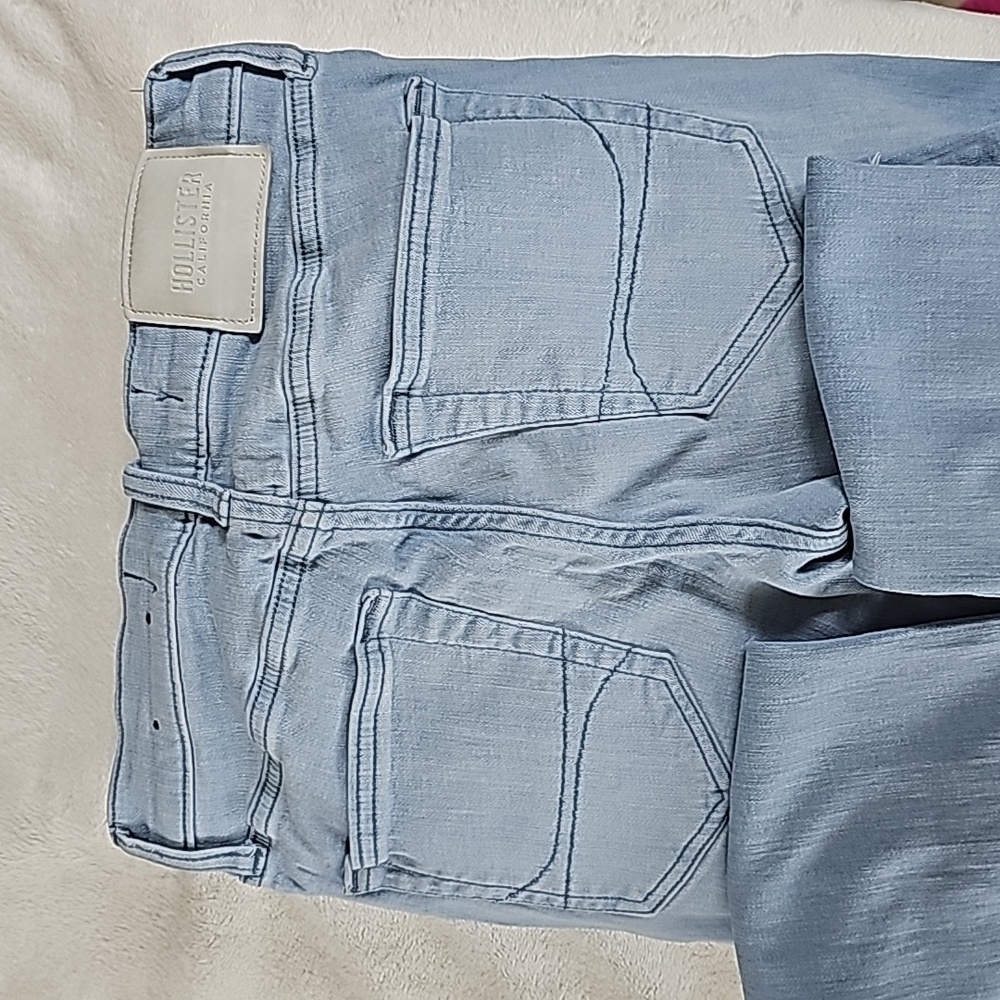 HOLLISTER | Men’s Advanced Stretch Skinny Ripped Jeans Light Wash Distressed - Picture 11 of 12